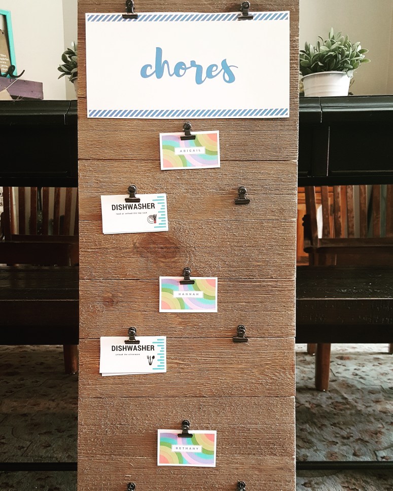 DIY chore chart2